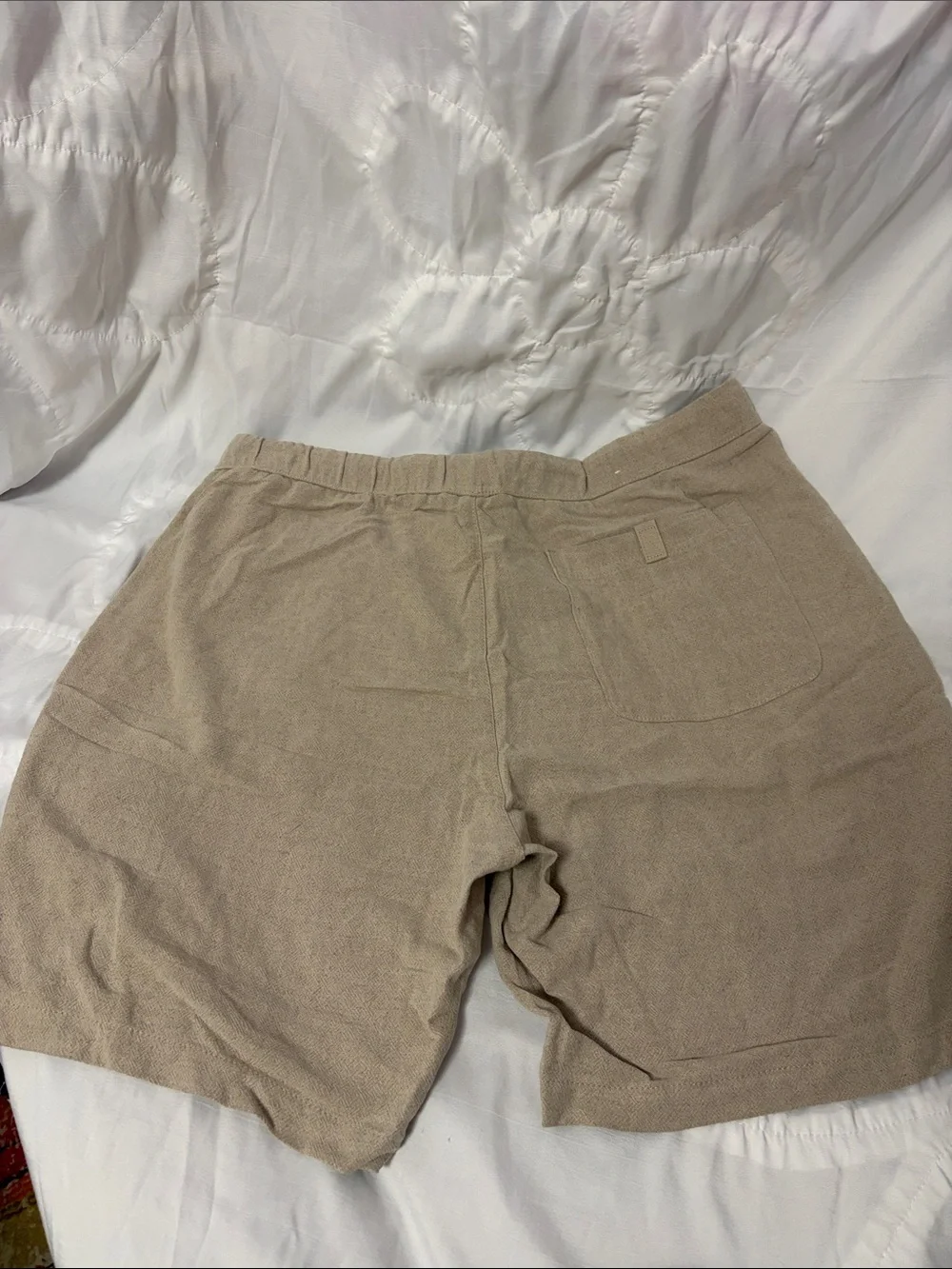 Zara Beige Men’s linen shorts